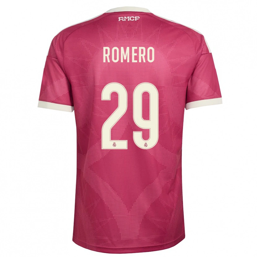 Danxen Mulher Camisola Alfonso Romero #29 Vermelho Pálido Violeta Branco Terceiro 2026/27 Camisa Brasil