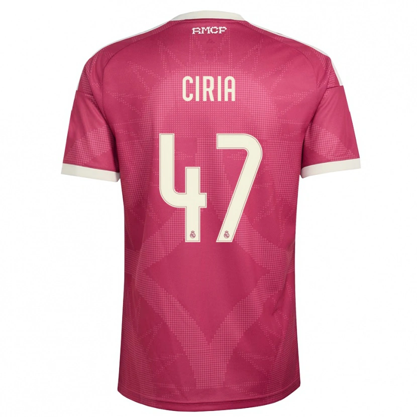 Danxen Mulher Camisola Alexis Ciria #47 Vermelho Pálido Violeta Branco Terceiro 2026/27 Camisa Brasil
