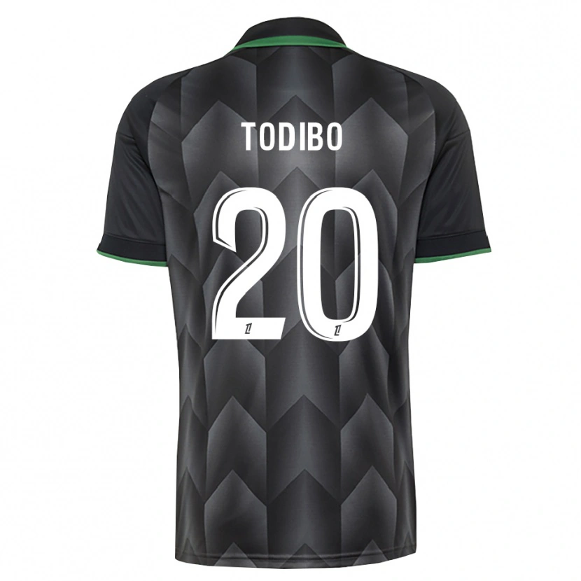 Danxen Criança Camisola Jean-Clair Todibo #20 Branco Preto Verde Alternativa 2026/27 Camisa Brasil