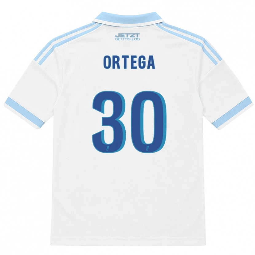 Danxen Criança Camisola Jacobo Ortega #30 Azul Céu Claro Branco Vermelho Alternativa 2026/27 Camisa Brasil