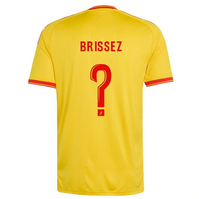 Danxen Criança Camisola Baptiste Brissez #0 Dourado Laranja Vermelho Principal 2026/27 Camisa Brasil