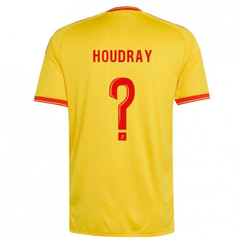 Danxen Criança Camisola Leyaan Houdray #0 Dourado Laranja Vermelho Principal 2026/27 Camisa Brasil