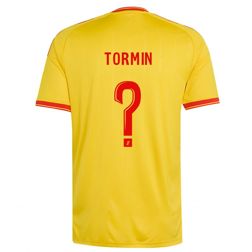 Danxen Criança Camisola Sean Tormin #0 Dourado Laranja Vermelho Principal 2026/27 Camisa Brasil
