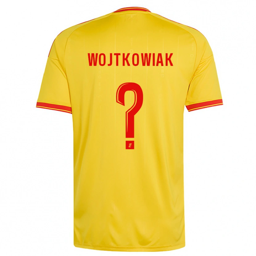 Danxen Criança Camisola Valentin Wojtkowiak #0 Dourado Laranja Vermelho Principal 2026/27 Camisa Brasil