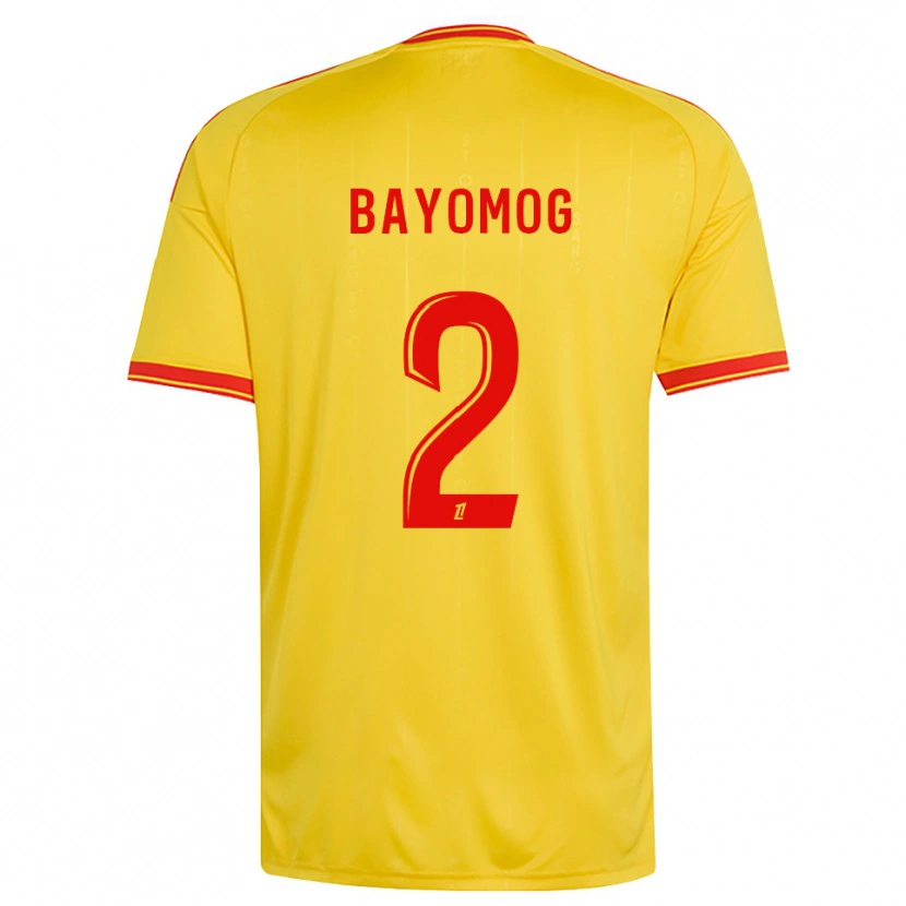 Danxen Criança Camisola Hugo Bayomog #2 Dourado Laranja Vermelho Principal 2026/27 Camisa Brasil