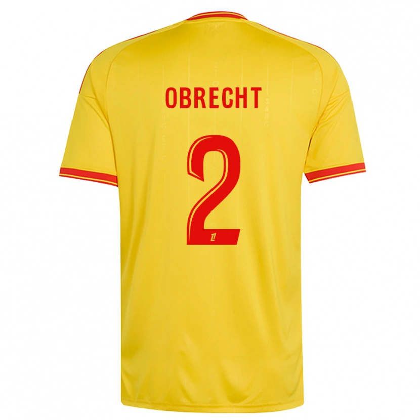 Danxen Criança Camisola Laura Obrecht #2 Dourado Laranja Vermelho Principal 2026/27 Camisa Brasil
