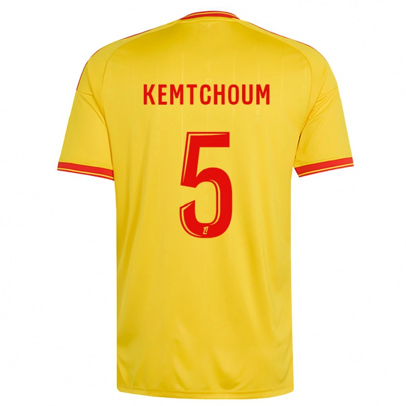 Danxen Criança Camisola Noé Kemtchoum #5 Dourado Laranja Vermelho Principal 2026/27 Camisa Brasil