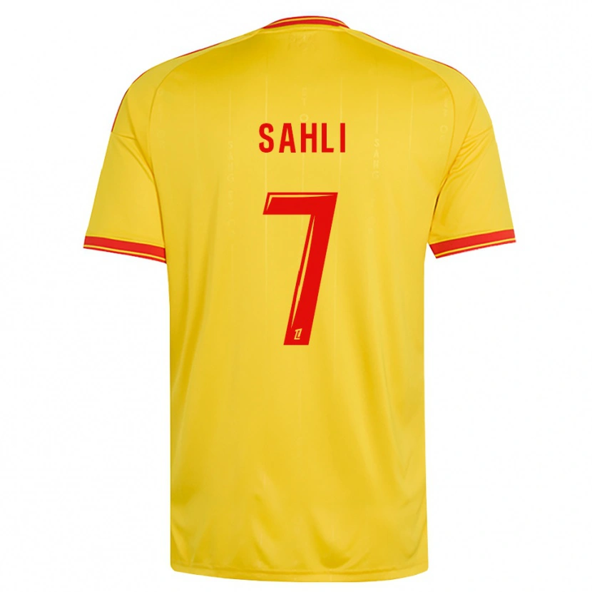 Danxen Criança Camisola Wael Sahli #7 Dourado Laranja Vermelho Principal 2026/27 Camisa Brasil