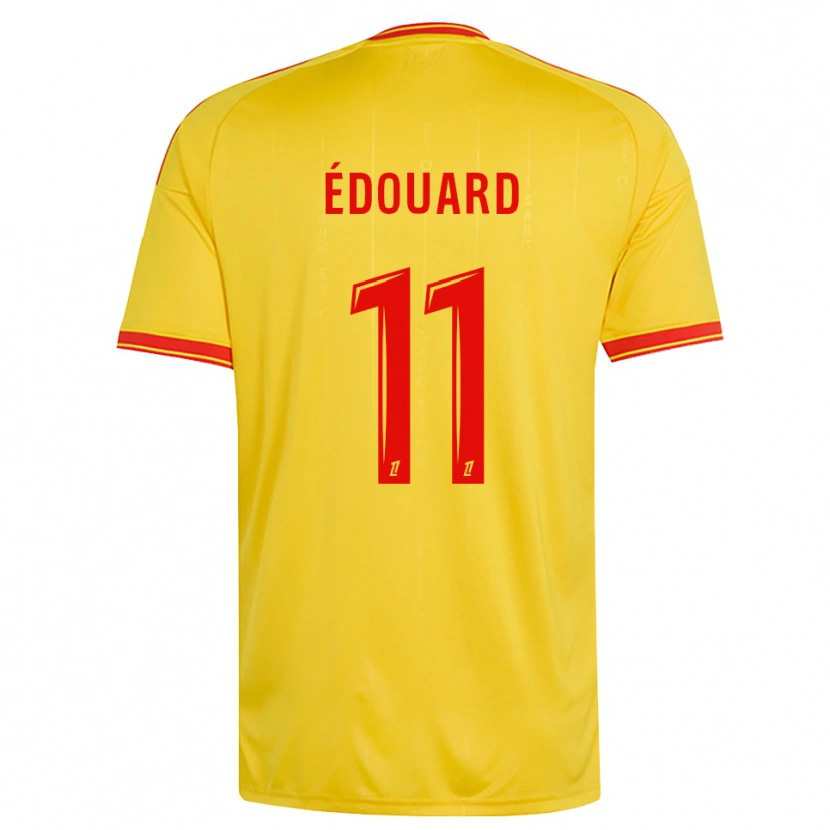 Danxen Criança Camisola Odsonne Édouard #11 Dourado Laranja Vermelho Principal 2026/27 Camisa Brasil
