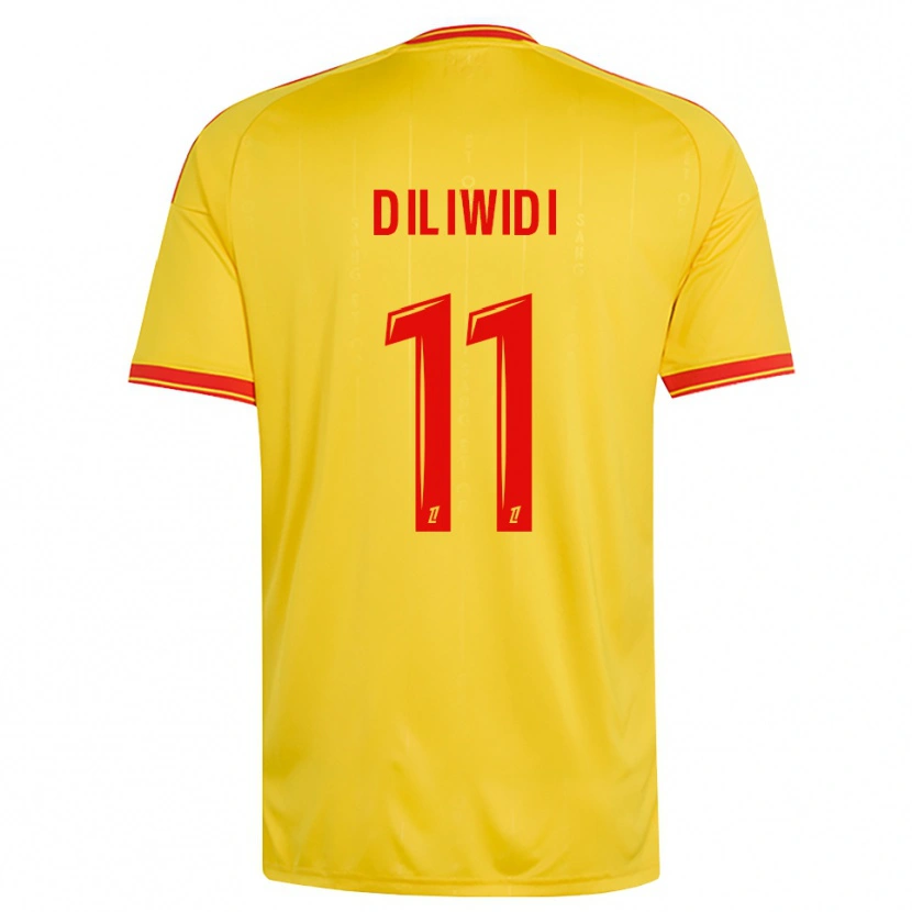 Danxen Criança Camisola Kembo Diliwidi #11 Dourado Laranja Vermelho Principal 2026/27 Camisa Brasil