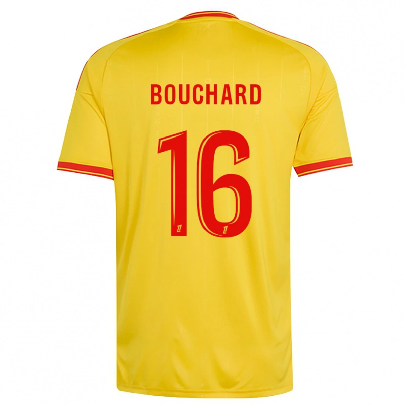 Danxen Criança Camisola Ambre Bouchard #16 Dourado Laranja Vermelho Principal 2026/27 Camisa Brasil