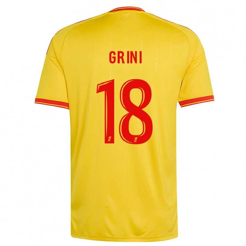 Danxen Criança Camisola Ilyes Grini #18 Dourado Laranja Vermelho Principal 2026/27 Camisa Brasil