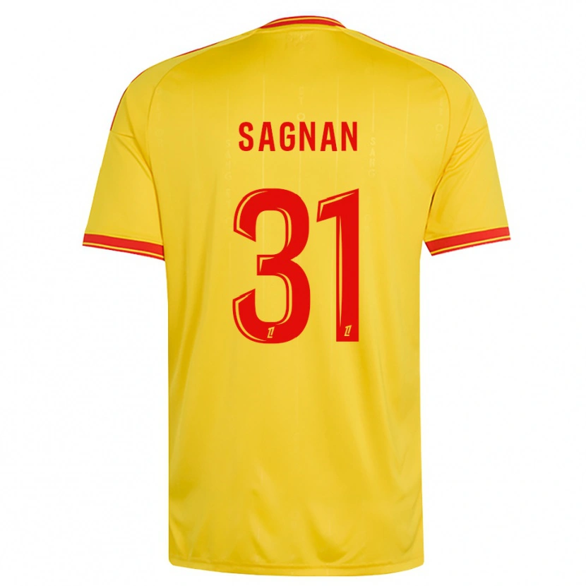 Danxen Criança Camisola Souleymane Sagnan #31 Dourado Laranja Vermelho Principal 2026/27 Camisa Brasil