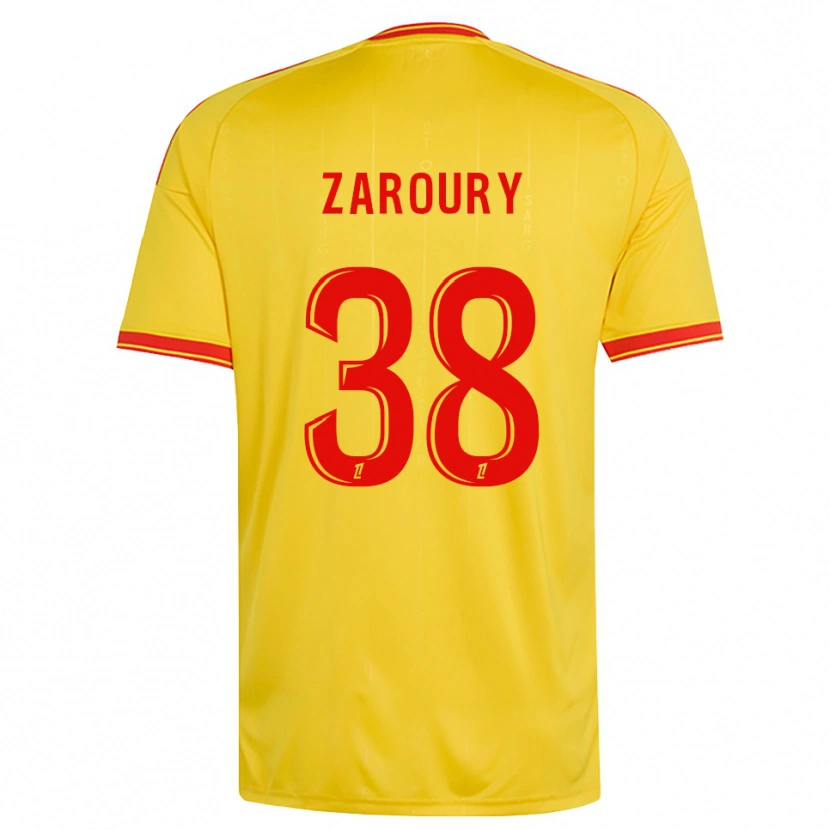 Danxen Criança Camisola Anass Zaroury #38 Dourado Laranja Vermelho Principal 2026/27 Camisa Brasil