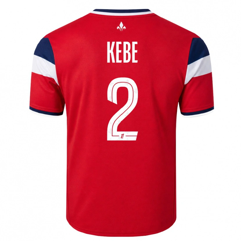Danxen Criança Camisola Hamadi Kebe #2 Vermelho Branco Azul Real Principal 2026/27 Camisa Brasil