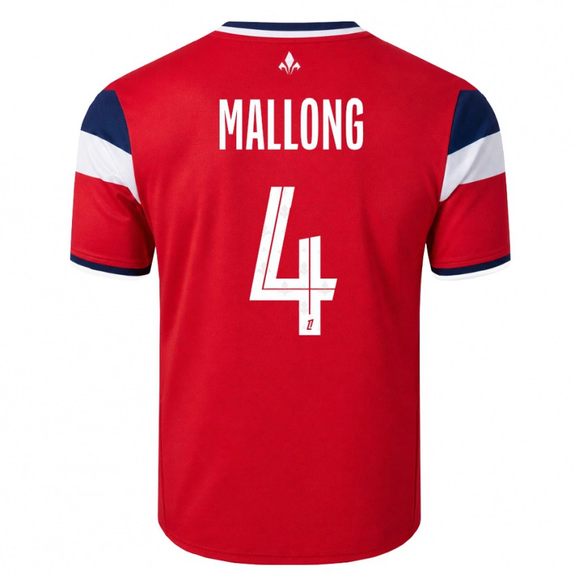 Danxen Criança Camisola Raphaël Mallong #4 Vermelho Branco Azul Real Principal 2026/27 Camisa Brasil