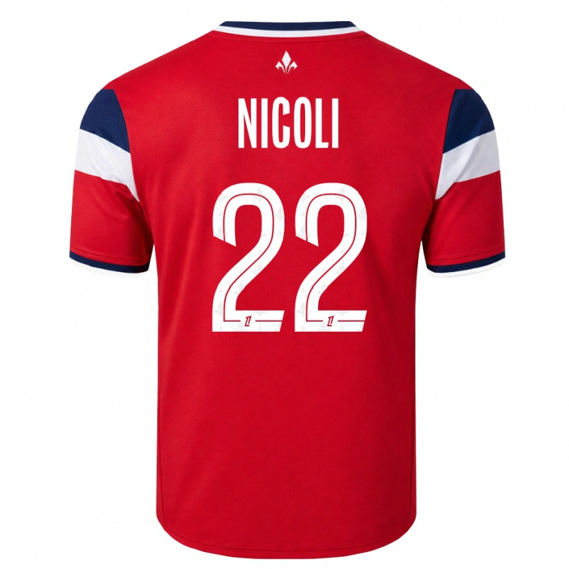 Danxen Criança Camisola Morgane Nicoli #22 Vermelho Branco Azul Real Principal 2026/27 Camisa Brasil
