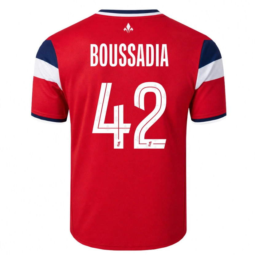 Danxen Criança Camisola Saad Boussadia #42 Vermelho Branco Azul Real Principal 2026/27 Camisa Brasil