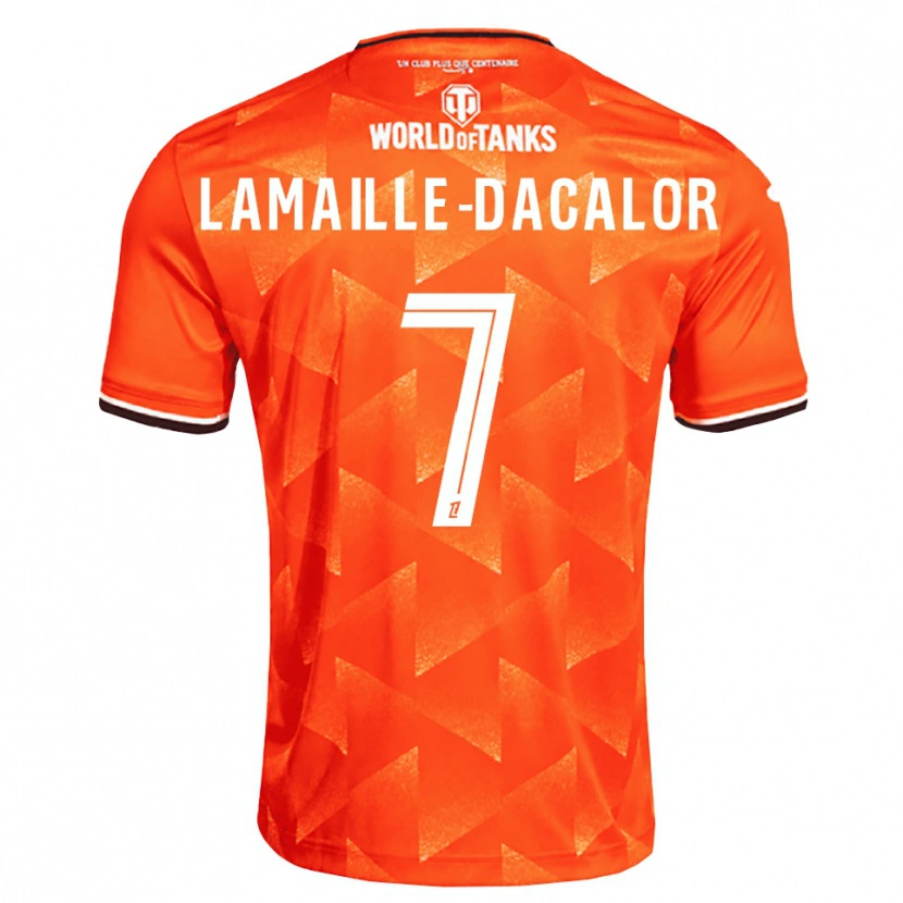 Danxen Criança Camisola Olan Lamaille-Dacalor #7 Laranja Branco Preto Principal 2026/27 Camisa Brasil