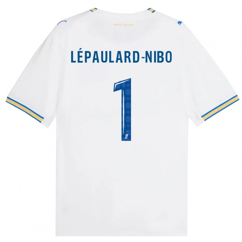 Danxen Criança Camisola Mailey Lépaulard-Nibo #1 Azul Dodger Branco Principal 2026/27 Camisa Brasil