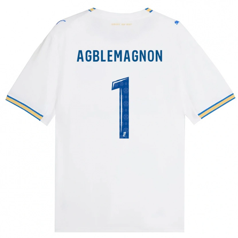 Danxen Criança Camisola Jordan Agblemagnon #1 Azul Dodger Branco Principal 2026/27 Camisa Brasil