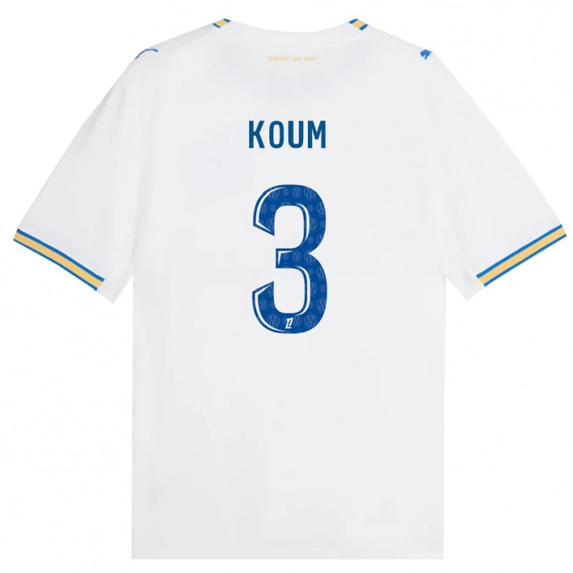 Danxen Criança Camisola Alexi Koum #3 Azul Dodger Branco Principal 2026/27 Camisa Brasil