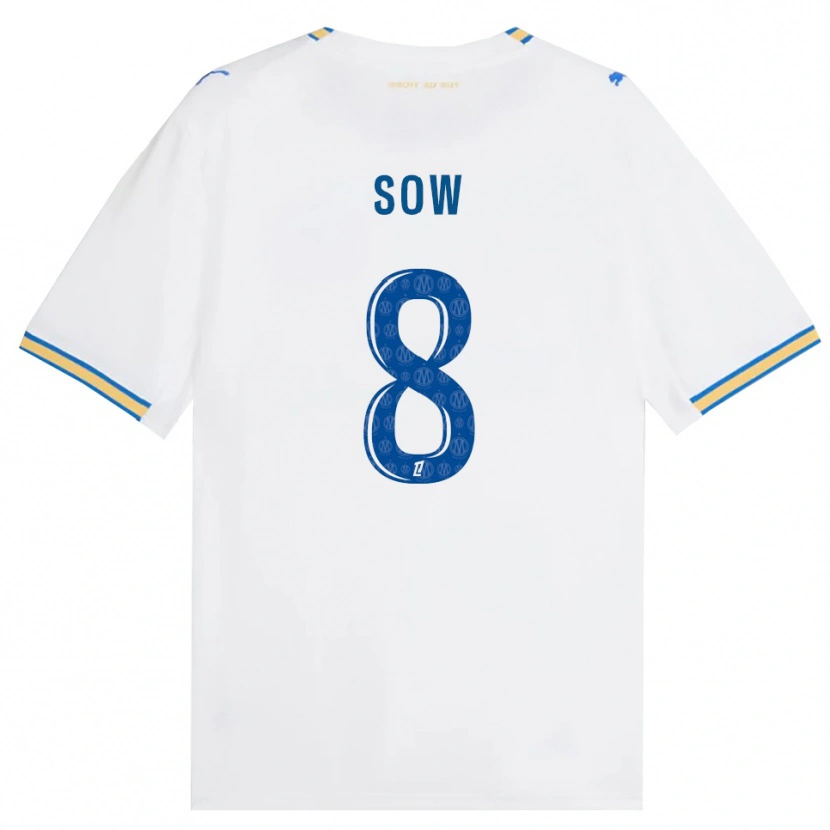 Danxen Criança Camisola Mbayang Sow #8 Azul Dodger Branco Principal 2026/27 Camisa Brasil