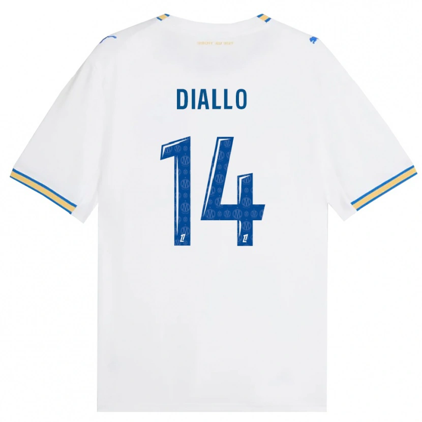 Danxen Criança Camisola Eliès Diallo #14 Azul Dodger Branco Principal 2026/27 Camisa Brasil