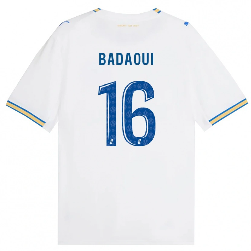 Danxen Criança Camisola Yassine Badaoui #16 Azul Dodger Branco Principal 2026/27 Camisa Brasil