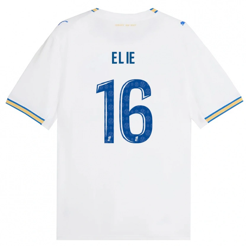 Danxen Criança Camisola Anaïs Elie #16 Azul Dodger Branco Principal 2026/27 Camisa Brasil