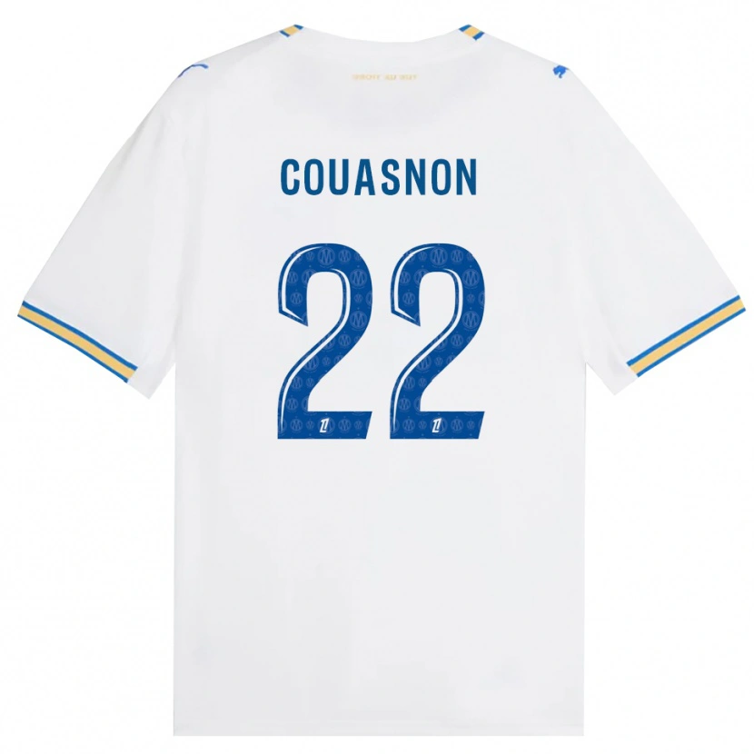 Danxen Criança Camisola Roxane Couasnon #22 Azul Dodger Branco Principal 2026/27 Camisa Brasil