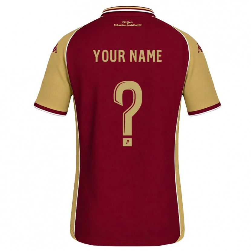 Danxen Criança Camisola Seu Nome #0 Dourado Vermelho Escuro Principal 2026/27 Camisa Brasil