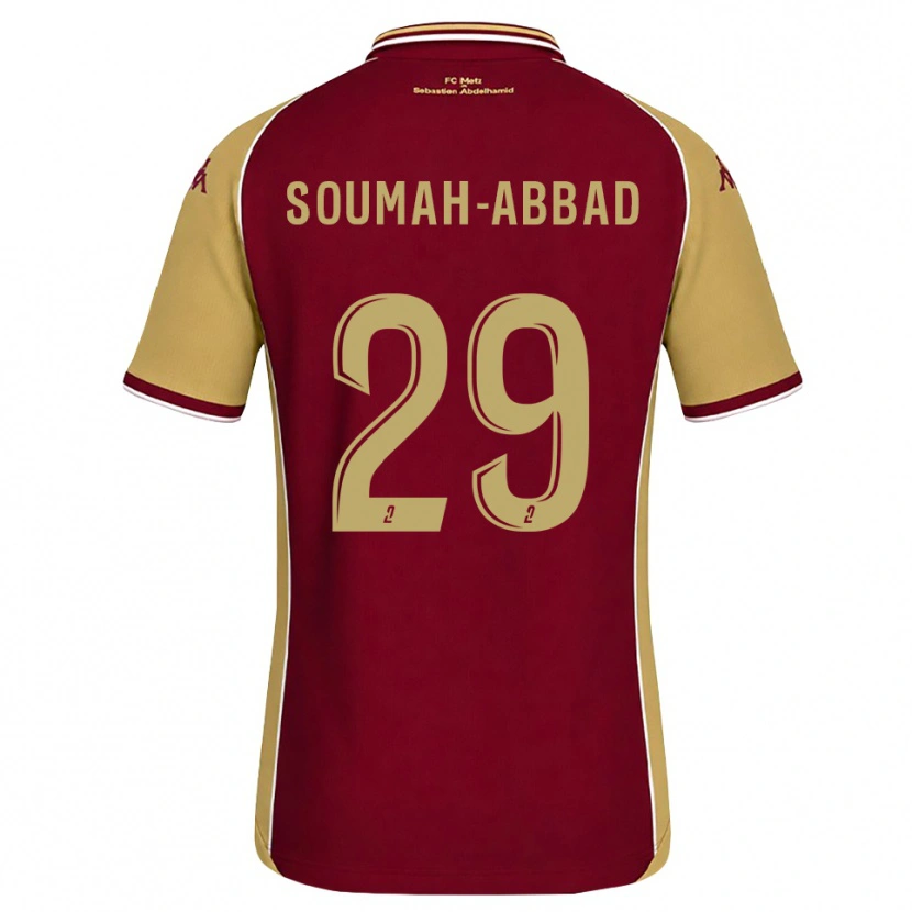Danxen Criança Camisola Édouard Soumah-Abbad #29 Dourado Vermelho Escuro Principal 2026/27 Camisa Brasil