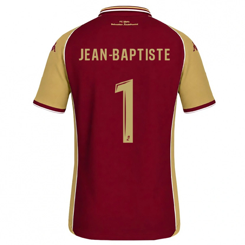 Danxen Criança Camisola Romain Jean-Baptiste #1 Dourado Vermelho Escuro Principal 2026/27 Camisa Brasil