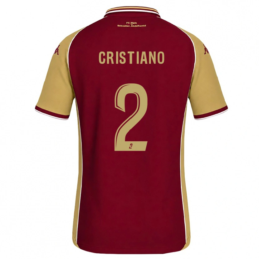 Danxen Criança Camisola Cristiano De Castro Rolo #2 Dourado Vermelho Escuro Principal 2026/27 Camisa Brasil