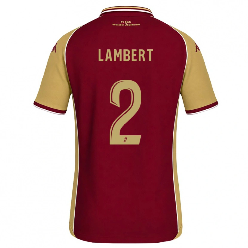 Danxen Criança Camisola Anaïs Lambert #2 Dourado Vermelho Escuro Principal 2026/27 Camisa Brasil