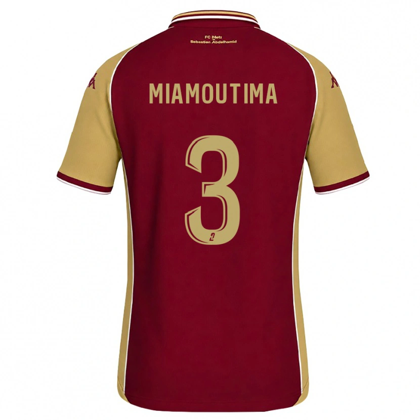 Danxen Criança Camisola Harly-James Miamoutima #3 Dourado Vermelho Escuro Principal 2026/27 Camisa Brasil