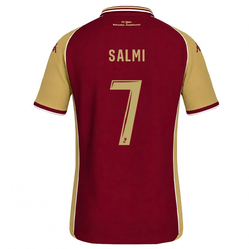 Danxen Criança Camisola Bilal Salmi #7 Dourado Vermelho Escuro Principal 2026/27 Camisa Brasil