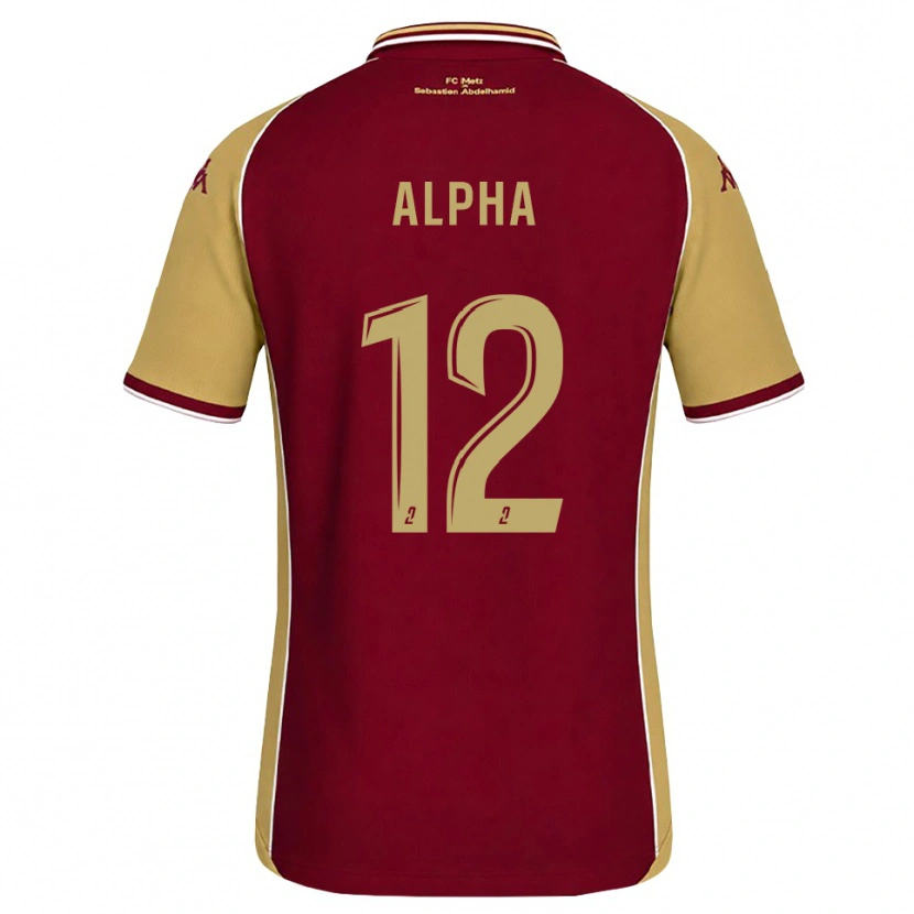 Danxen Criança Camisola Alpha Touré #12 Dourado Vermelho Escuro Principal 2026/27 Camisa Brasil