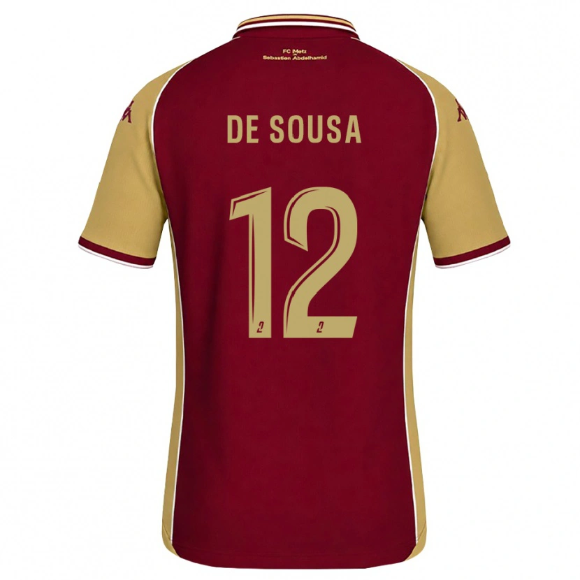 Danxen Criança Camisola Jackson De Sousa #12 Dourado Vermelho Escuro Principal 2026/27 Camisa Brasil