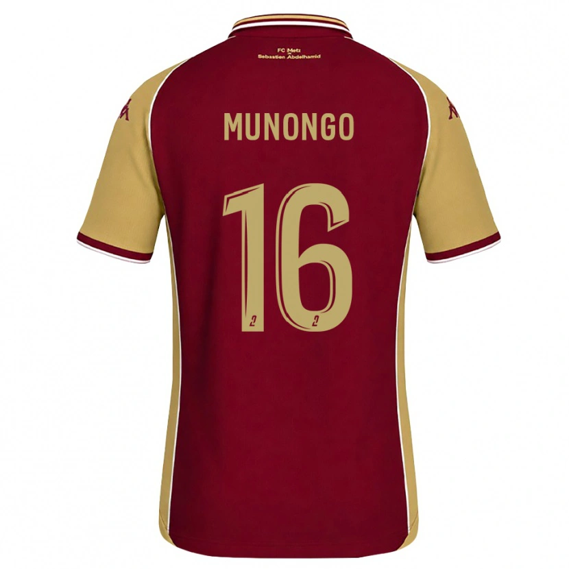 Danxen Criança Camisola Goodness Munongo #16 Dourado Vermelho Escuro Principal 2026/27 Camisa Brasil