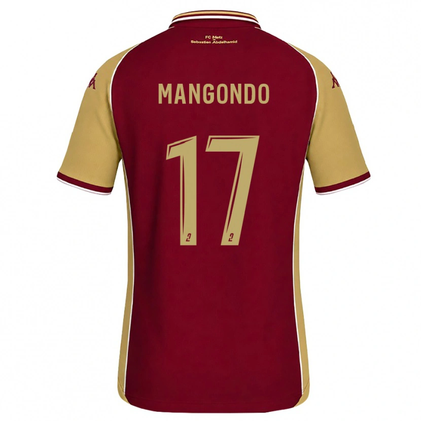 Danxen Criança Camisola Joseph Mangondo #17 Dourado Vermelho Escuro Principal 2026/27 Camisa Brasil