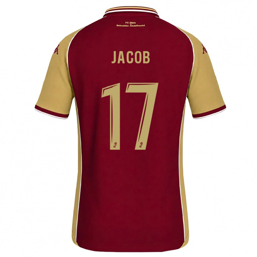 Danxen Criança Camisola Lisa Jacob #17 Dourado Vermelho Escuro Principal 2026/27 Camisa Brasil
