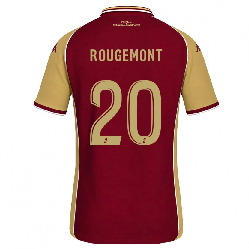 Danxen Criança Camisola Justine Rougemont #20 Dourado Vermelho Escuro Principal 2026/27 Camisa Brasil