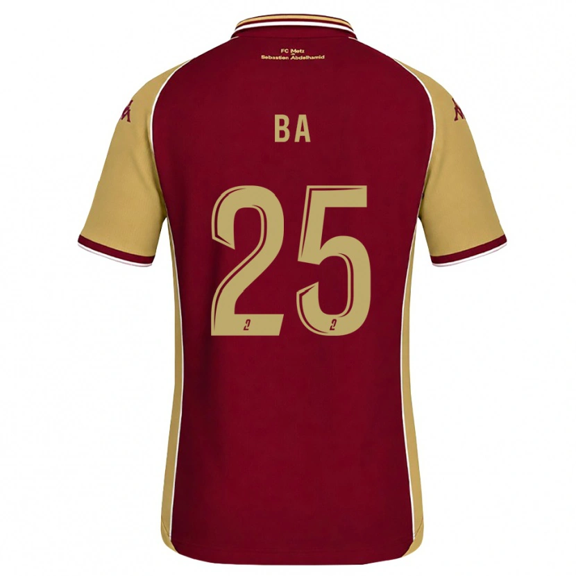 Danxen Criança Camisola Abdoulaye Ba #25 Dourado Vermelho Escuro Principal 2026/27 Camisa Brasil