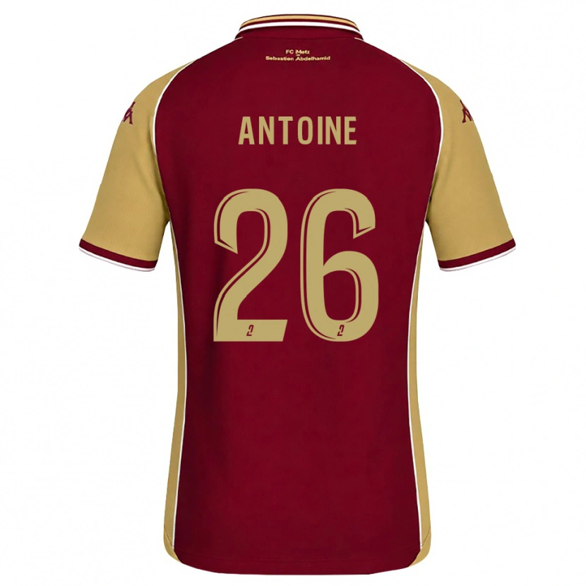 Danxen Criança Camisola Maud Antoine #26 Dourado Vermelho Escuro Principal 2026/27 Camisa Brasil