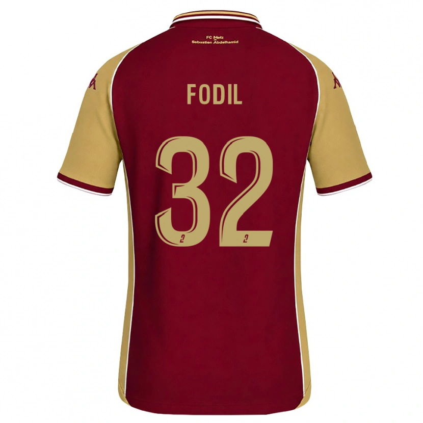 Danxen Criança Camisola Maria Fodil #32 Dourado Vermelho Escuro Principal 2026/27 Camisa Brasil