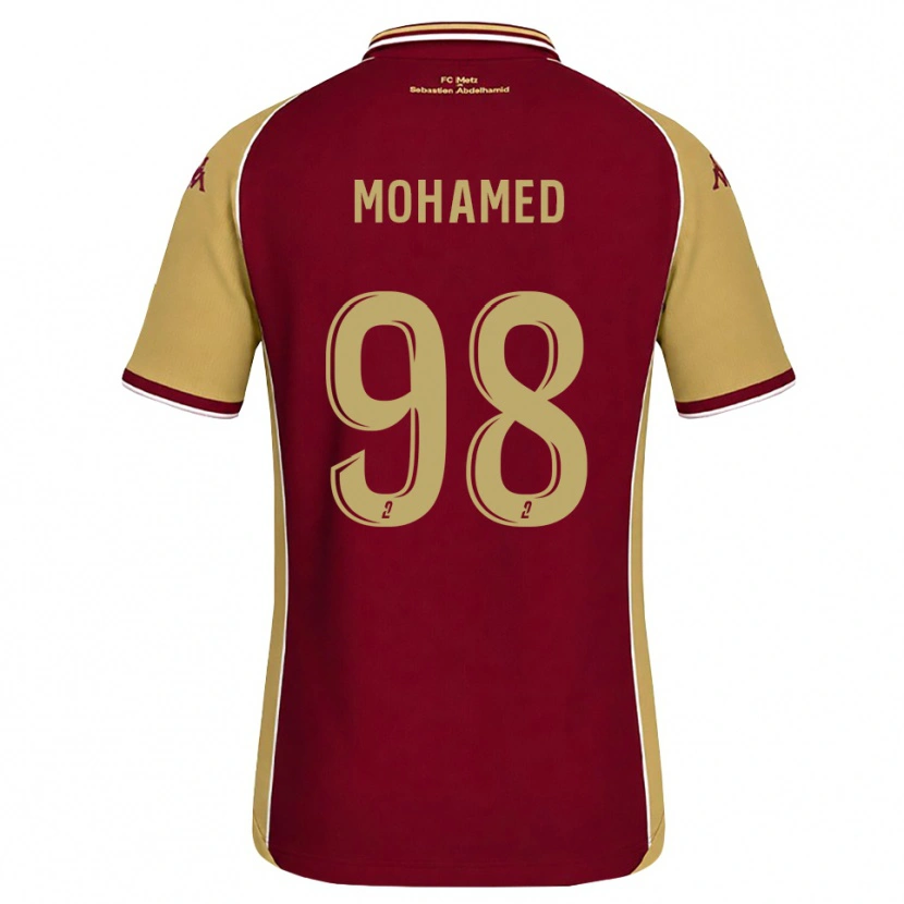 Danxen Criança Camisola Idris Mohamed #98 Dourado Vermelho Escuro Principal 2026/27 Camisa Brasil