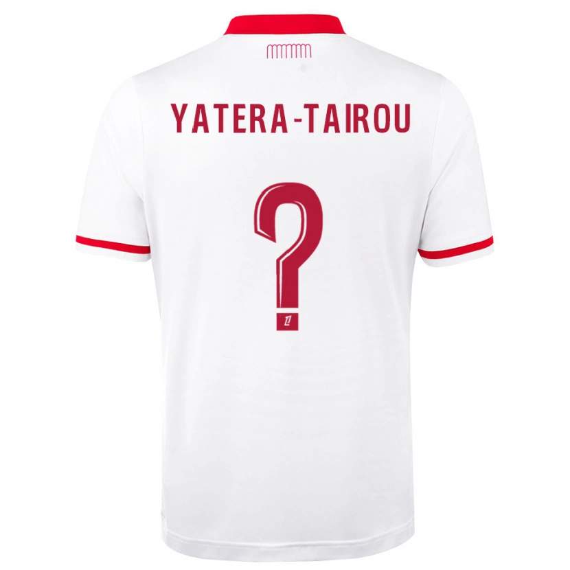 Danxen Criança Camisola Lassana Yatera-Tairou #0 Vermelho Branco Principal 2026/27 Camisa Brasil