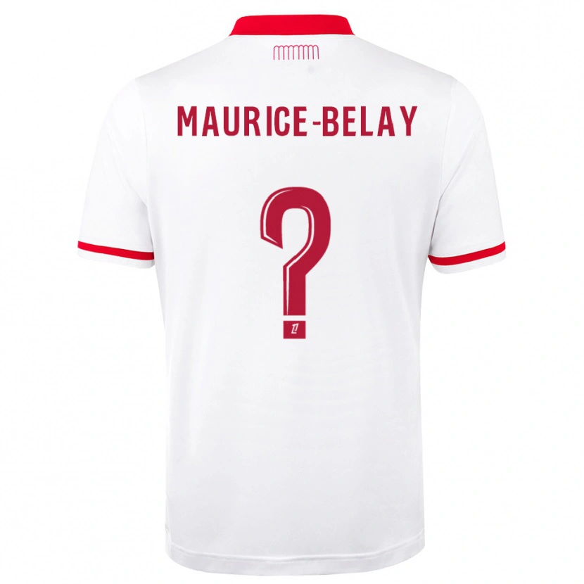 Danxen Criança Camisola Dwayne Maurice-Belay #0 Vermelho Branco Principal 2026/27 Camisa Brasil